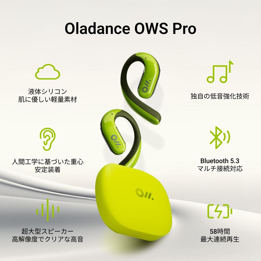 Oladance OWS Pro Wireless Bluetooth Air Automatic with Charging Separate Left and Right 58 Hours of IPX4 Noise Cancelling Fast Compatible with Android