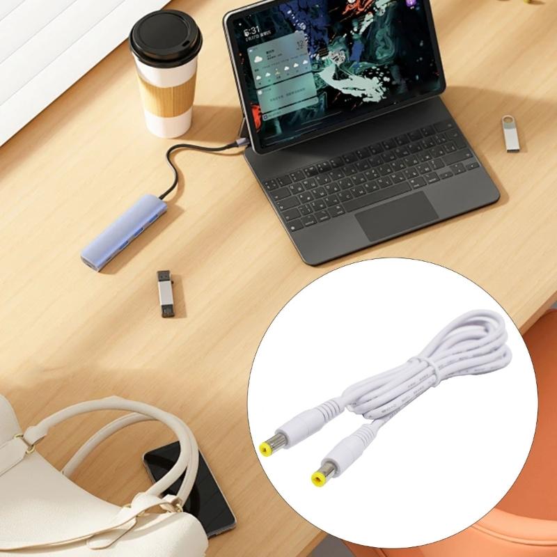 22AWG Male to Male Extension Cord 5.5mmx2.1mm 24V Power Extension Cable for Security Camera Car Plug Supply Adapter