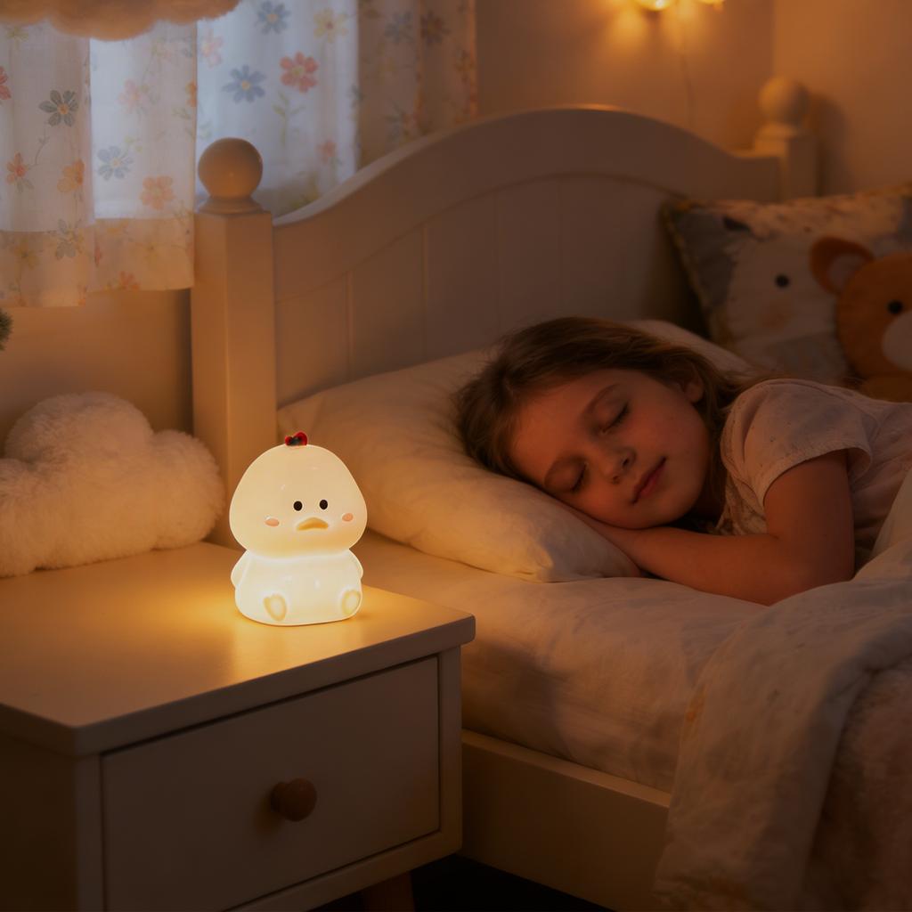 Cute Animal Night Light, -Sensitive Color-Changing, Rechargeable Bedside Light, Suitable For Children's Comfort Lighting And Decoration.