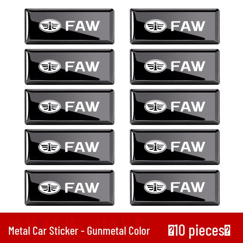 FAW Weizhi/V5/Xiali N5/N7/Junpai D50/A70 Car Emblem Metal Decorative Sticker Modification