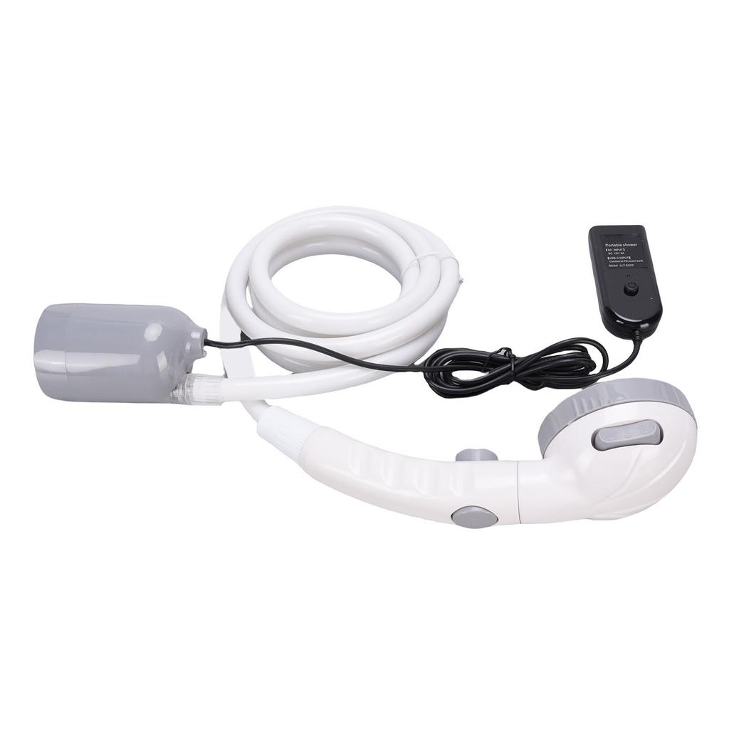 Tragbare Campingdusche Auto- oder USB-betrieben Outdoor Elektrische Duschpumpe Set IPX7 Wasserdicht 3