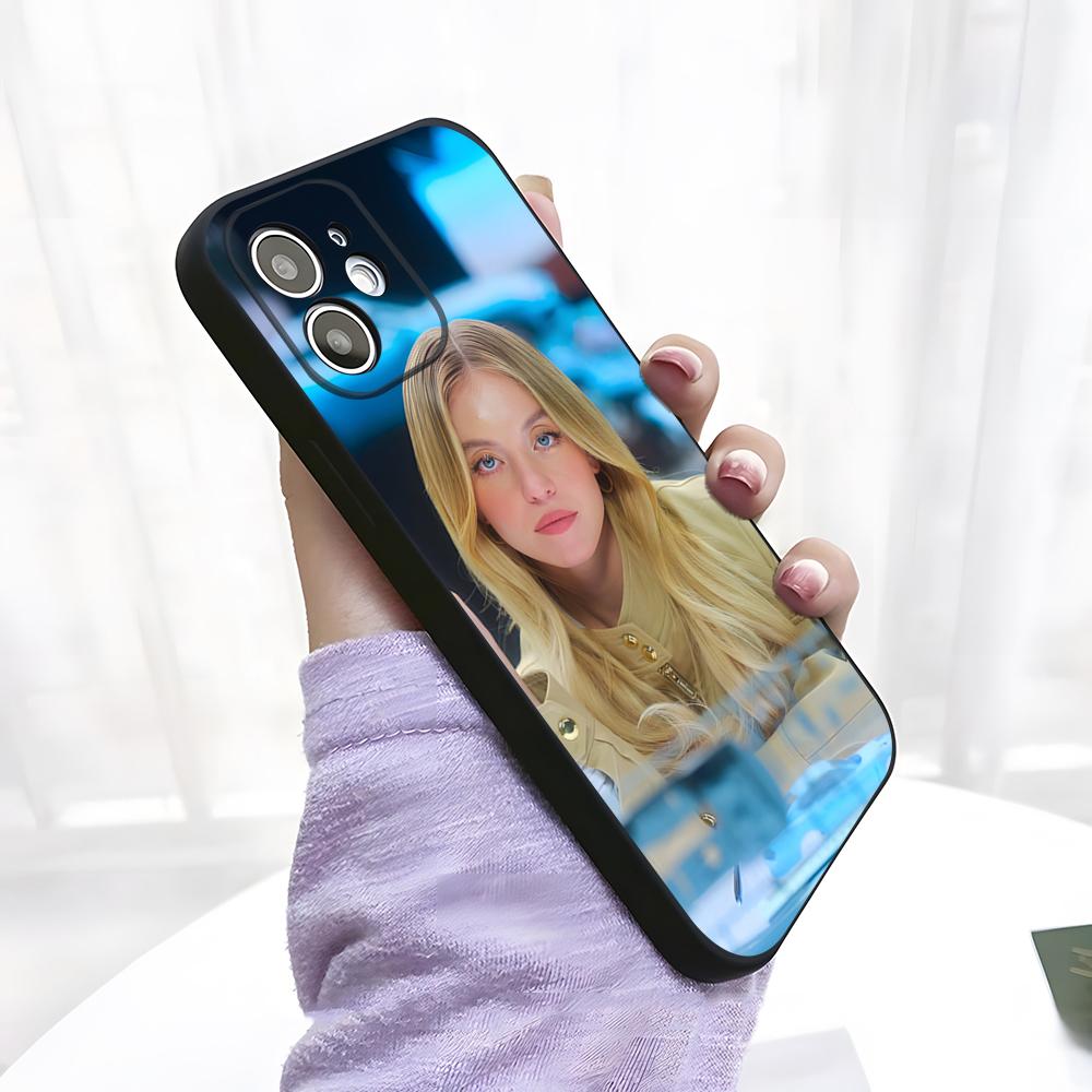 Singer S-Sydney Sweeney Phone Case For IPhone 17 Pro Max 15 Pro 16 14 Plus 12 13 Mini 11 Pro Shockproof Soft Cover