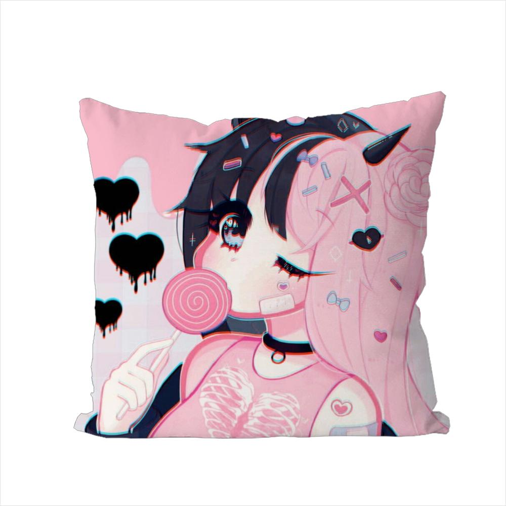 Geoxor Moneko Pillow Case For Car Sofa Decorative Home Doublesided Print Plush Square Throw Pillow Cushion Cover