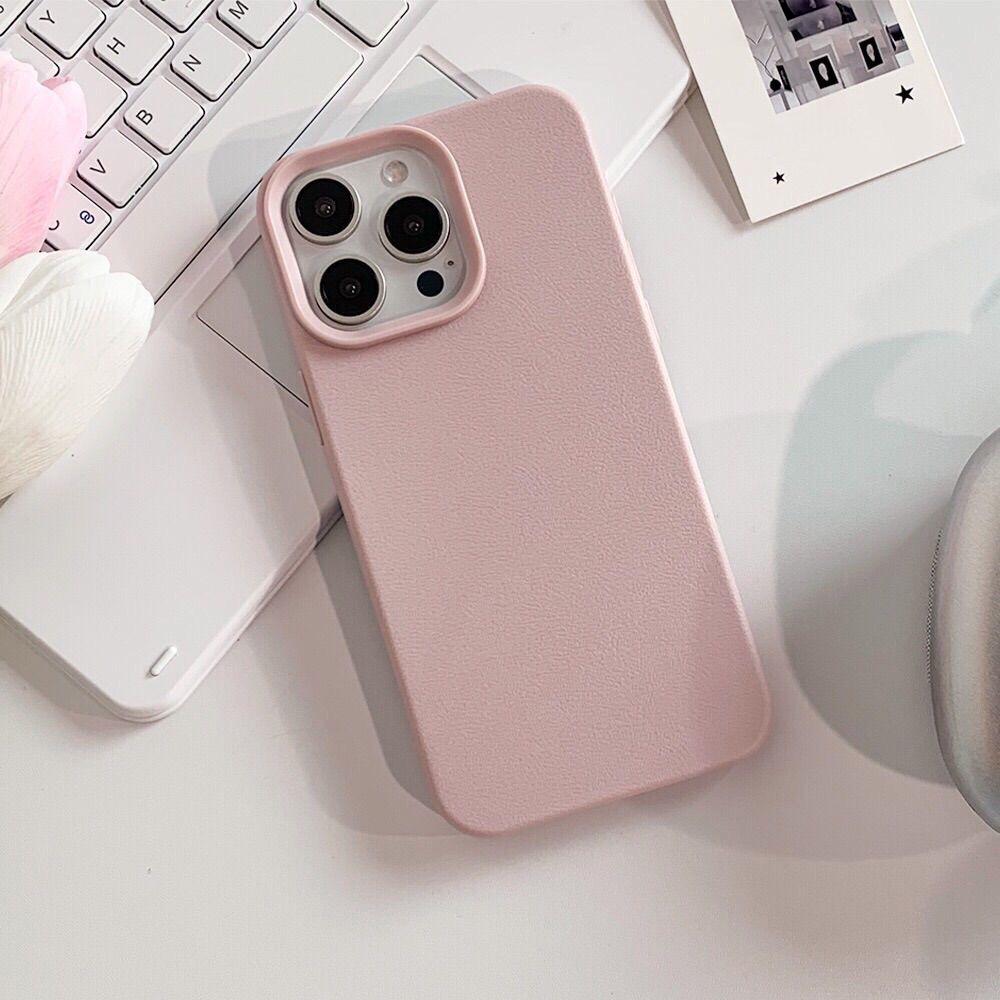 

Leather PU Soft Silicone Case For iPhone 17 16 15 11 12 13 14 Pro Max 17 Air 15 Plus 17 Pro Solid Color Phone Cover Back Fundas For iPhone 17 Air