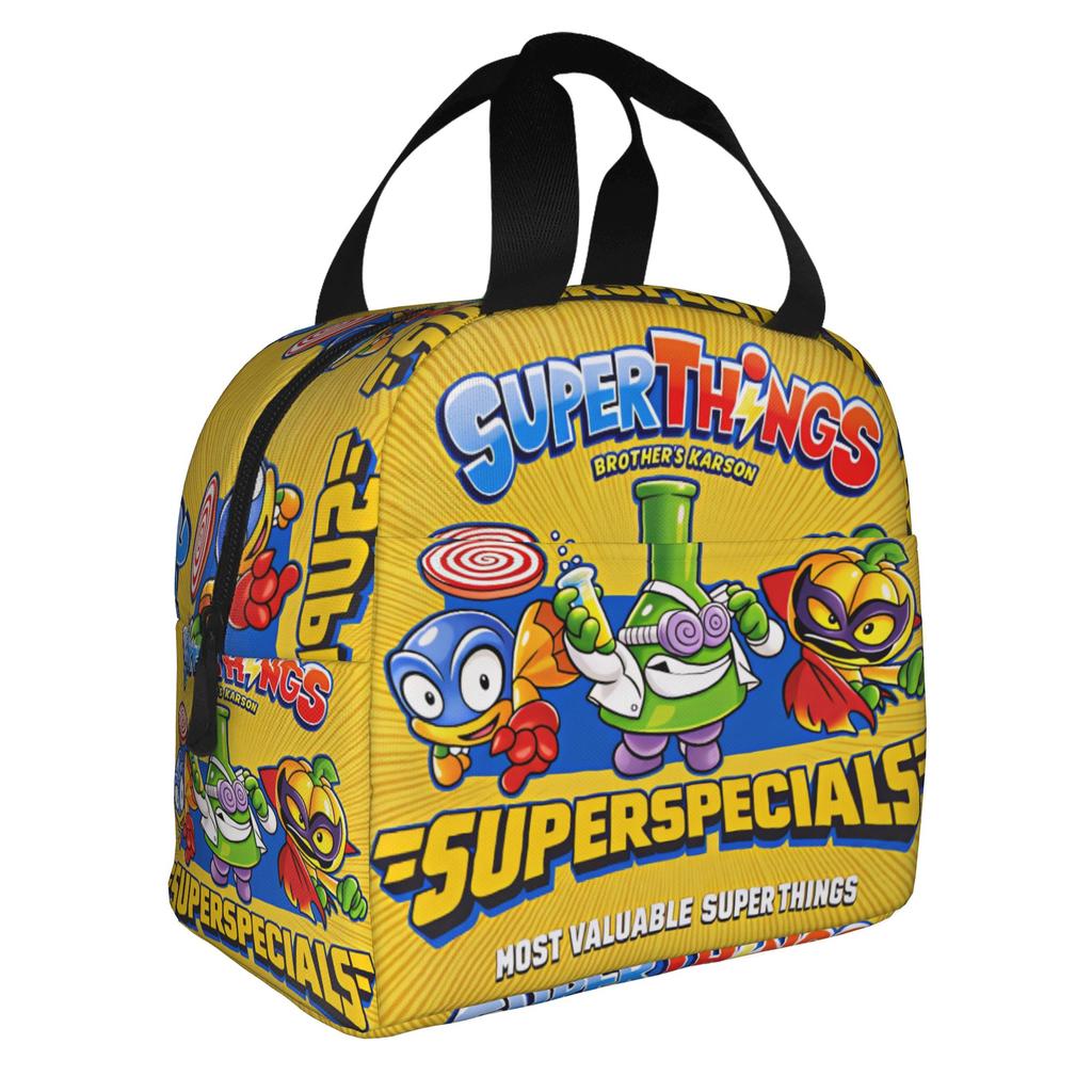 Custom S-Super Z-Zings Cartoon Insulated Lunch Bag for Camping Travel Game Waterproof Thermal Cooler Lunch Box Women Men