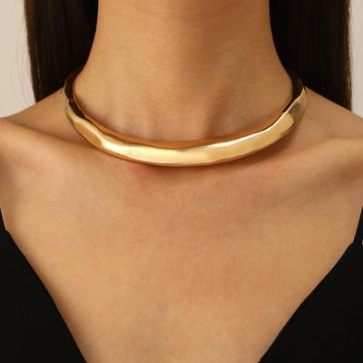 Élégant Choker Vague Géométrique: Collier Style Européen et Américain pour Femmes
