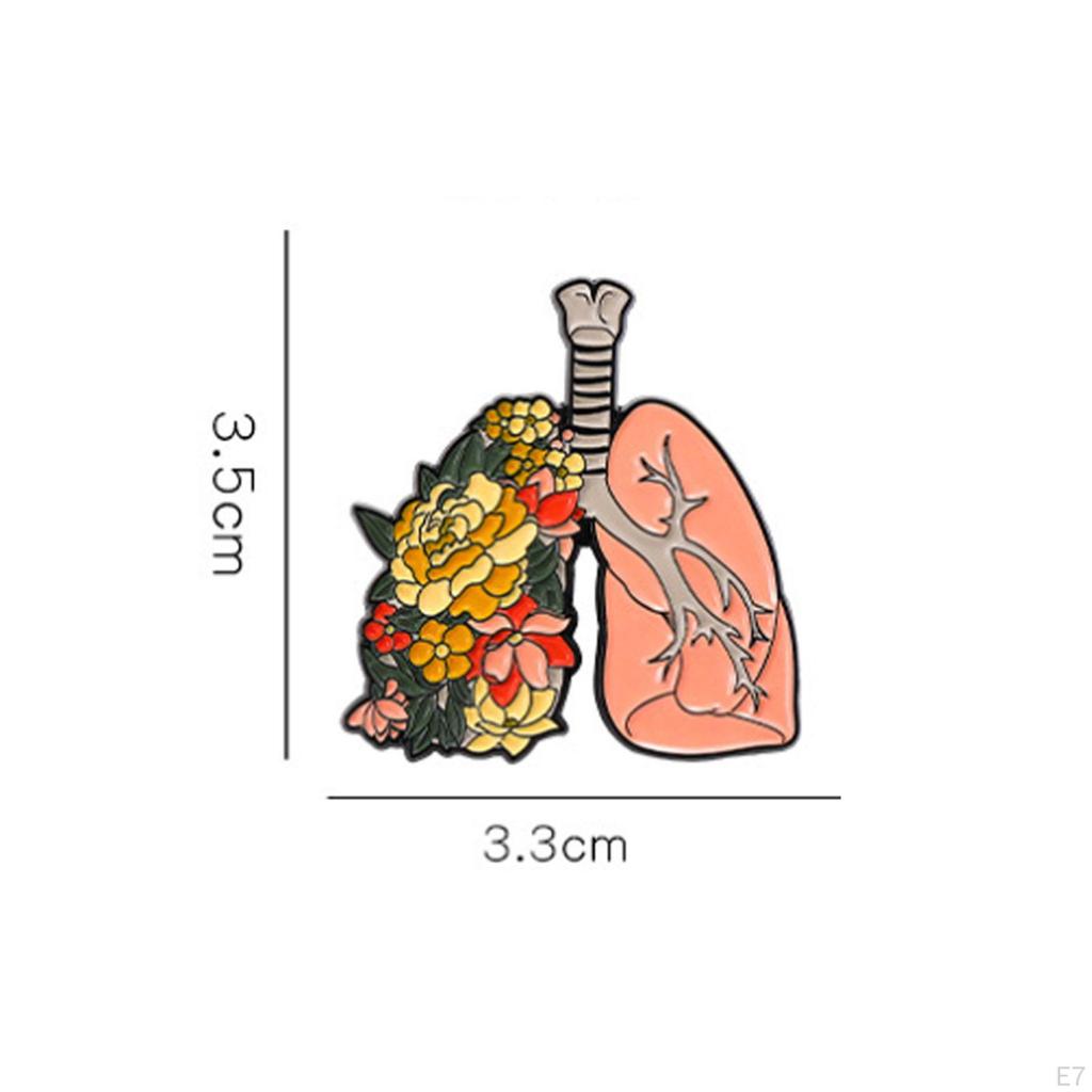 Human Organs Brooch Fashion Enamel Pin Decorative Masquerade Cosplay Props Metal Lapel Pins Jewelry