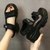 Sports Sandals Women's 2025 New Summer Versatile Muffin Thick-soled Wedge Heel Fashion Outer Wear Beach Women's Shoes