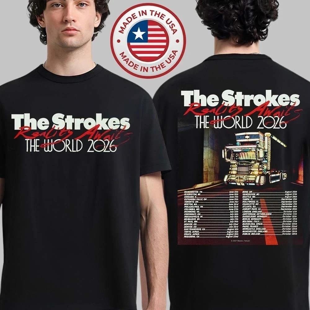 The Strokes Reality Awaits Tour 2026 T-Shirt L