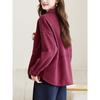 Spring Autumn Womens Hoodie Coat Loose Fit Korean Style Fashionable Belly Cover Cardigan Casual Top