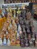 13-Tier Wenchang Pagoda Figurine: Wood Grain Desk Ornament, Nine-Tier Gift for Children, Study & Office Handicraft Decor.
