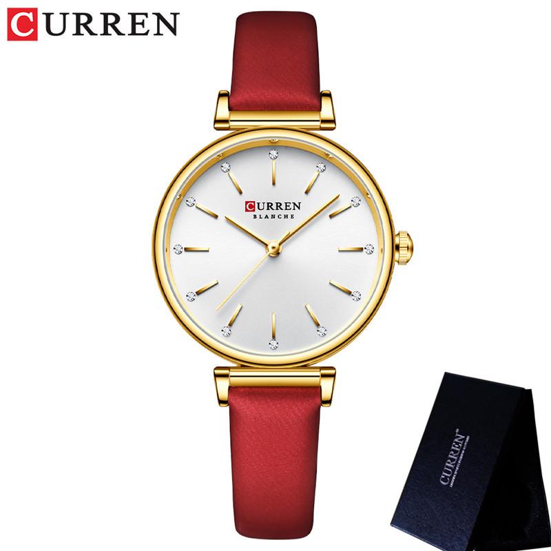 CURREN Women Watch Top Brand Luxury Blue Female Waterproof Clock Stainless Steel Bracelet Fashion Simple Ladies Wristwatch 9081
