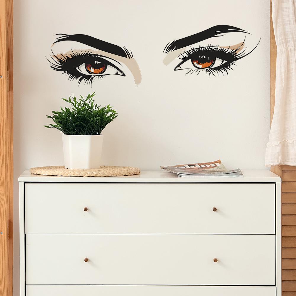 Personalized Beauty Eyes Bedroom Entrance Hall Living Room Home Background Beautification and Decoration Wall Stickers