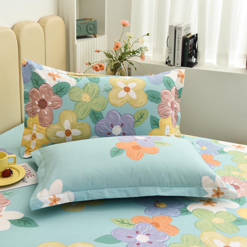 Cotton Pillowcase 2pcs Flowers Pillow Cover Bedding Decorative Pillow Case PillowCase Cover Nordic Sling Cushion Covers