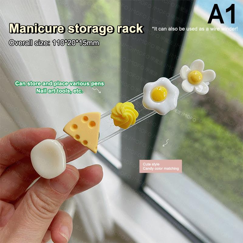 Cartoon Nail Brush Holder Stand Salon Pen Rack Accessoire Brushes For Manicure Tool Nail Art Brush Holder Carrier Storage