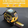 Laser Tape Measure Meter Building Measurement Device 3in1 Laser Rangefinder 5M Tape 60M Laser Measure with LCD Digital Display