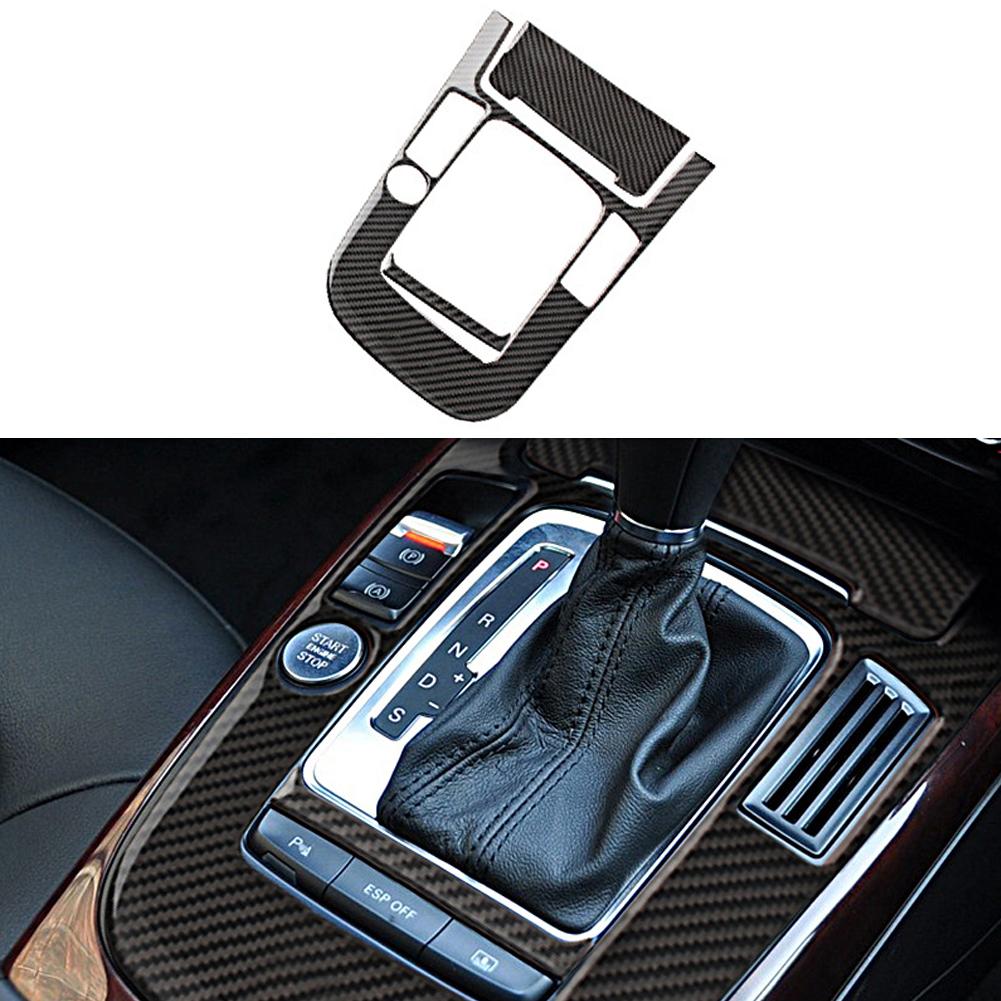Für A4L A5 2009 2010 2011 2012 2013 2014 2015 2016/Q5 2010 - 2018 Carbon Fiber Center Konsole Getriebe Shift panel Abdeckung Trim