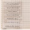 Blessing Word Transparent Stamp Clear Stamp Seal Happy New Year Silicone Stamp for Photo Scrapbooking Decorations