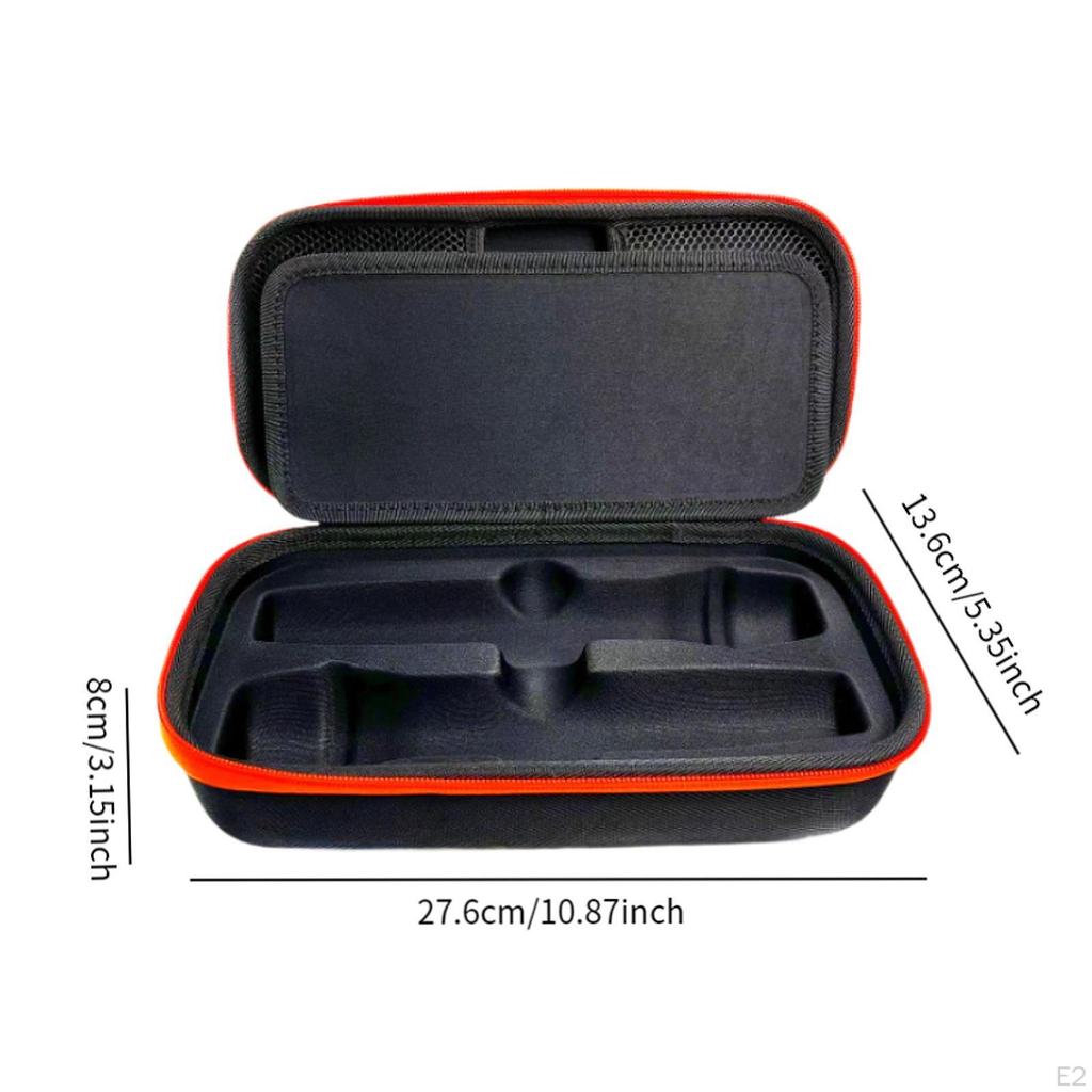 Microphone Case Carrying Double Mic Travel Bag Professional Black Handheld EVA for
