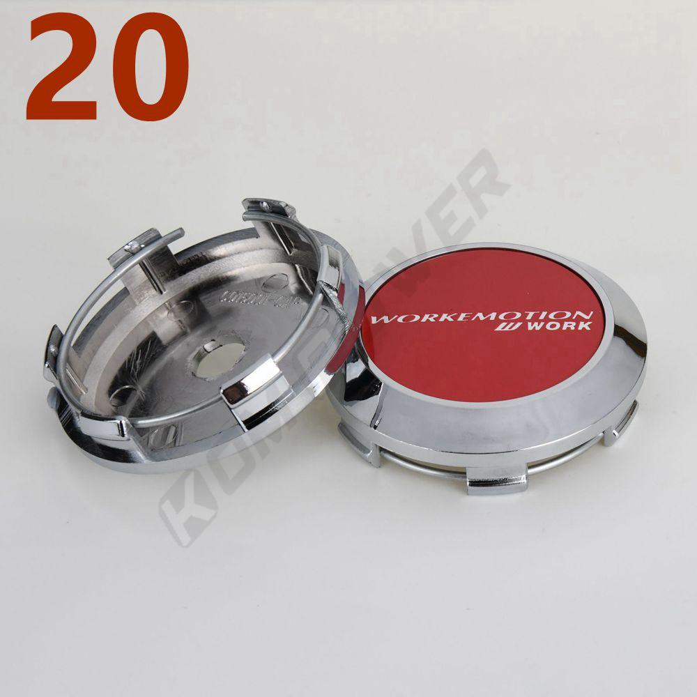 4PCS OD 68MM / ID 64MM Center Rim Cap WORK EMOTION EQUIP MEISTER VS Emblem Wheel Cover Cap Wheel Hub Cap