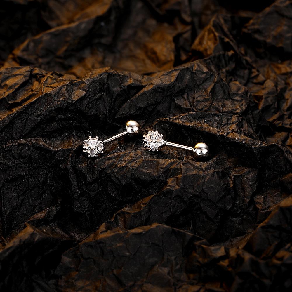 

Модный темперамент, элегантные геометрические квадратные циркониевые серьги, серьги-гвоздики в форме ушной косточки, небольшой дизайн, персонализированные серьги, подарок на День святого Валентина девушке Copper