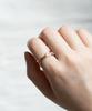 Alleun Silver 925 2-Strand Layered Silk Guard Silver Ring
