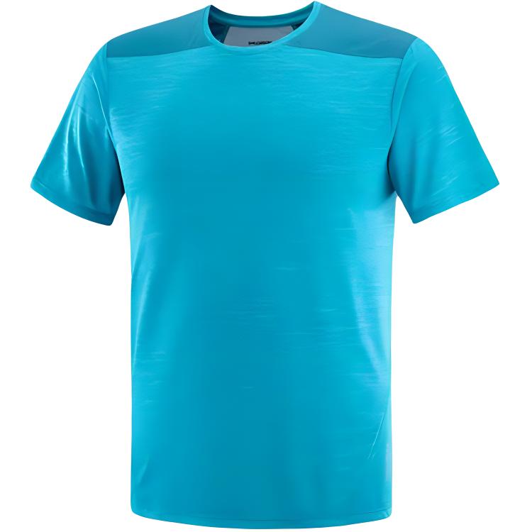 SALOMON OUTLINE T Shirt Men s Deep Dive/Tahiti Tide LC2234300 M
