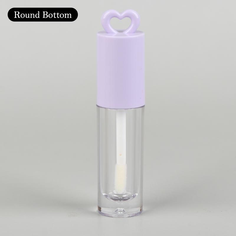 

2,5 мл Розовый тюбик для эмали для губ в форме сердца с брелоком и стержнем-кисточкой Тюбик для блеска для губ Пустая бутылка Контейнер для глазури для губ Инструмент для макияжа