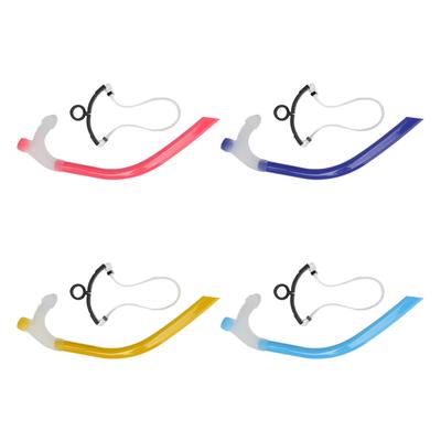 Tubo de Snorkel para Natación de Silicona de Arrastre Reducido con Soporte Ajustable para Snorke