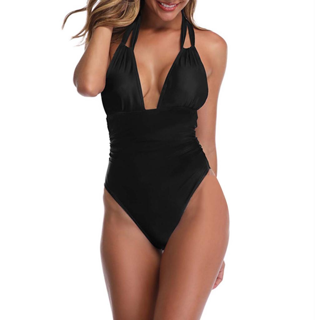 Women's Sexy A  Piece Of Bathing Set Color Matching Swimsuit  One-piece Swimsuit