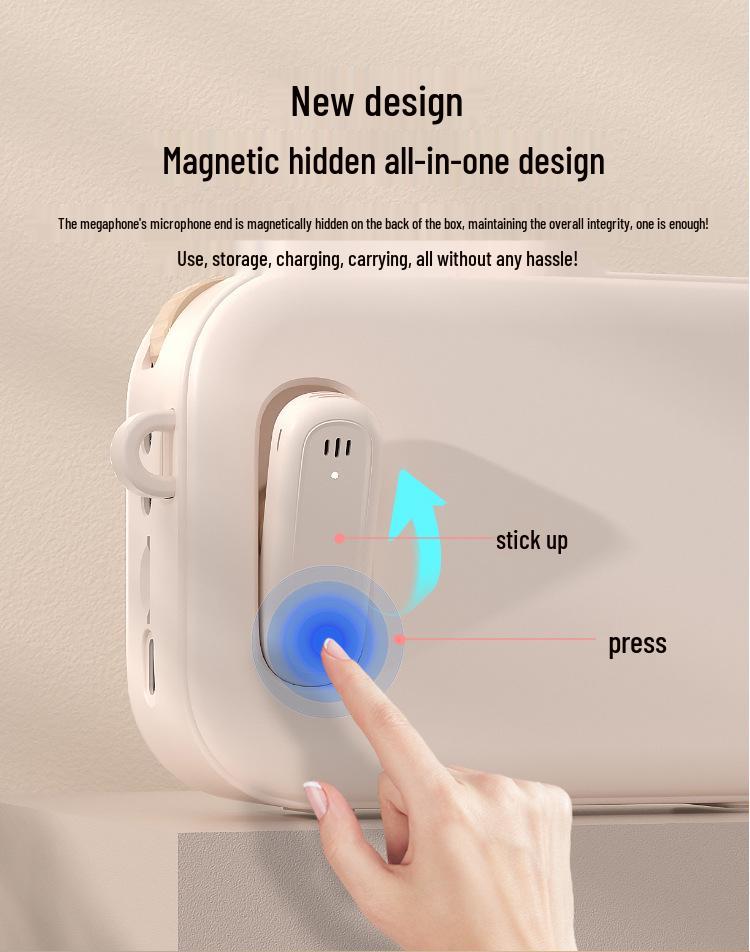 Portable Wireless Bluetooth Loudspeaker & Microphone for Teaching, Tours, and Promotions - Little Bee Megaphone