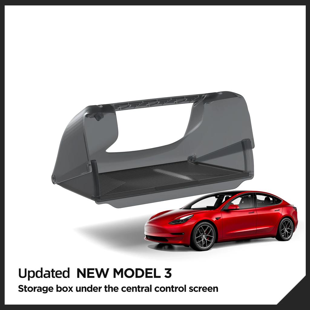 for Tesla Model 3 Highland 2025 Car Storage Box Hidden Storage Organizer Under The Central Control Screen Tray Accessories