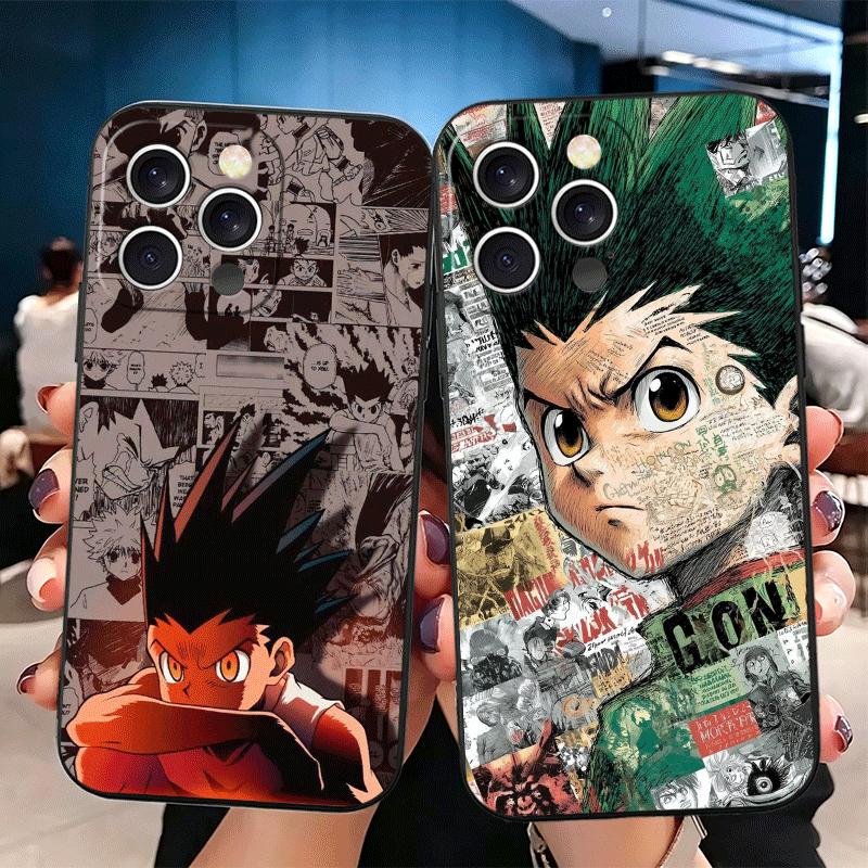 Hunter X-Hunters Gon Soft Phone Case for iPhone 16 16E 17 Air 15 Pro Max 14 Plus 13 Mini 11 12 7 Black Cover Back Shell