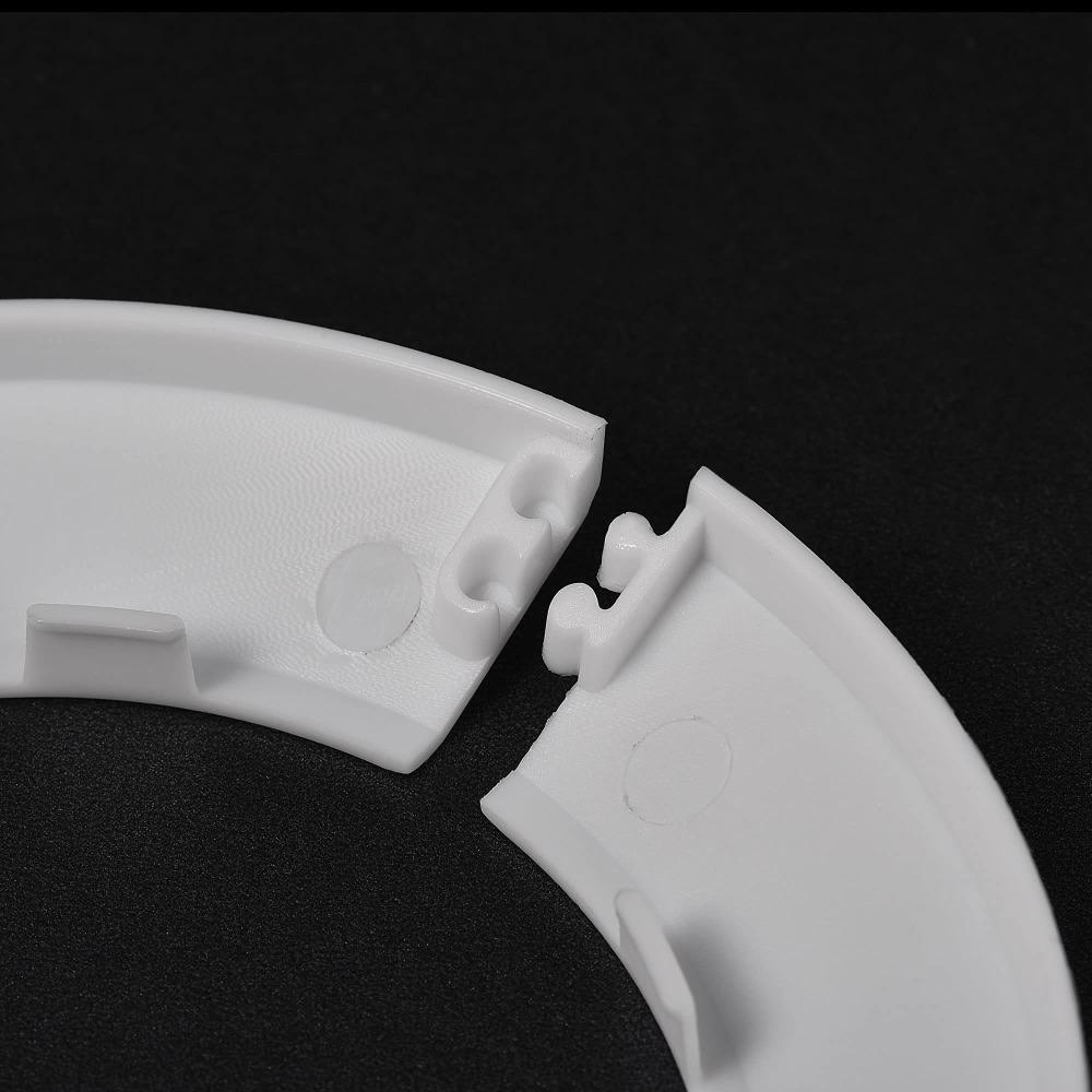 10pcs PP Decoration Plastic Drain Line Coverd White Cover  Water Pipe