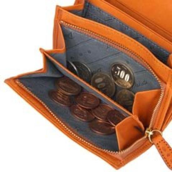 Dakota Leder Bifold Geldbörse 35270 2. Senf