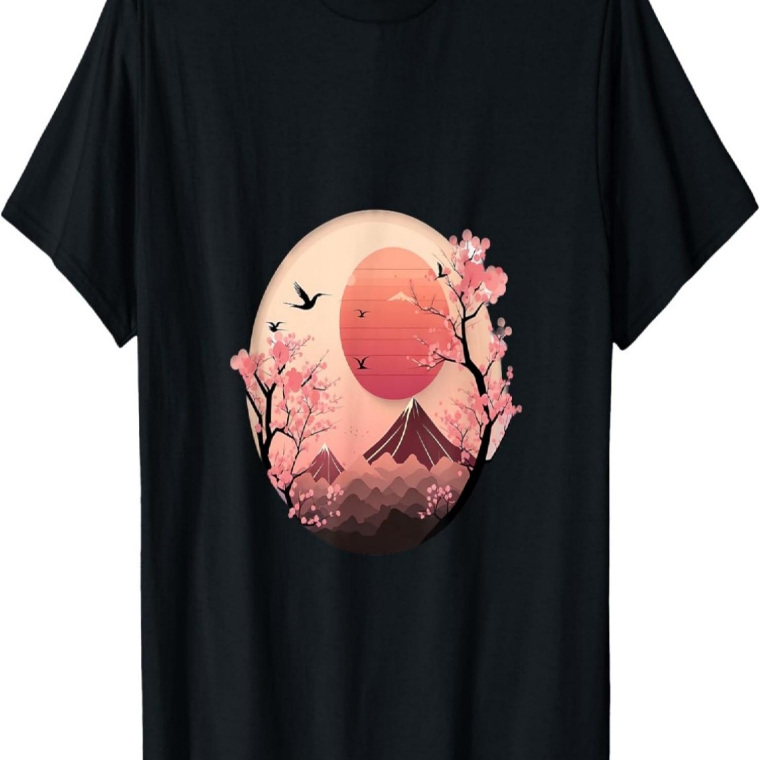 

Discover the Wonders of Japan s Scenery with Cherry Blossom T-Shirt S чёрный