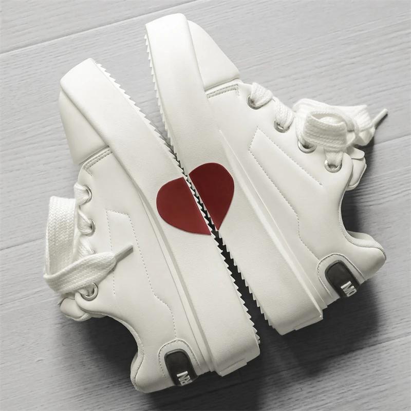 Men Chunky Sneaker Men Designer Board Shoes Fashion Casual Microfiber Leather Shoes for Men Upper Height Increased Platform Shoe