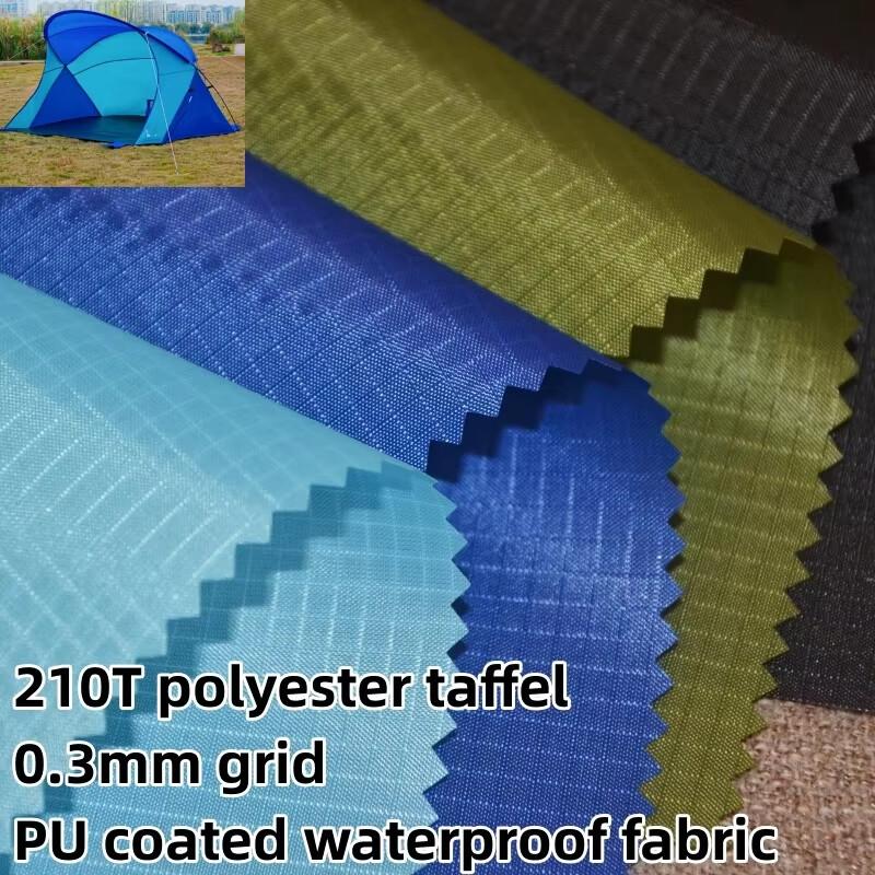 210T 3Mm Checked Taffeta Cloth Waterproof Umbrella Tent Fabric Kite Materials Diy Outdoor Waterproof and Weatherproof Fabric