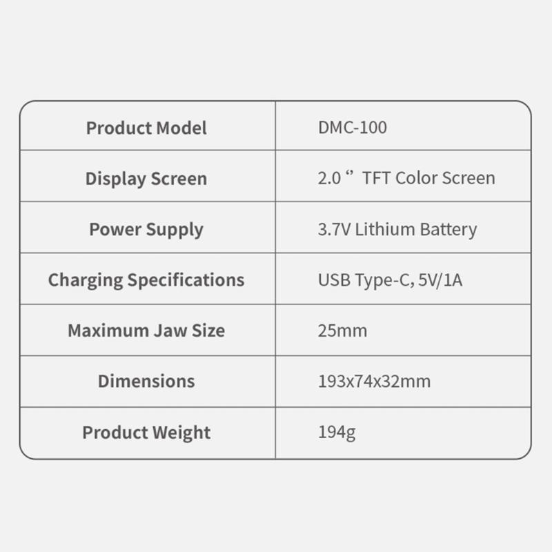 Digital Multimeter Measuring Diode Frequency with Brightness Adjustment Current Voltage Meter 10000 Counts Clamp Meter