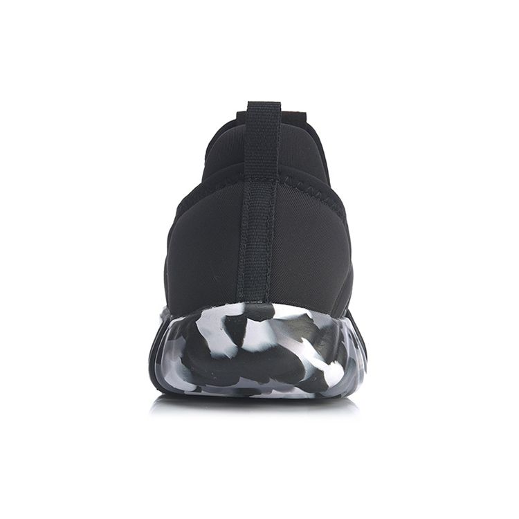 LiNing Youth Shock Absorbing Breathable Wear Resistant Non Slip Support Low Top Running Shoes Kids sneaker Red Black YKTQ002-1