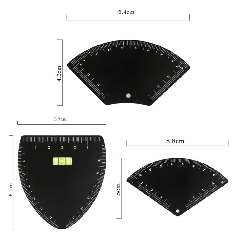 Ergonomic Brow Shaping Rulers with Clear Marking & Symmetry Indicators Accuracy For Easy Makeup Application