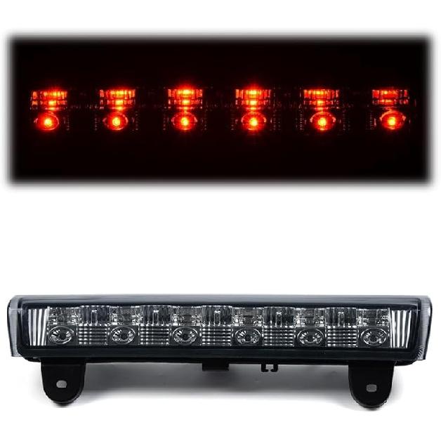 PIT66 3Rd Brake Light Compatible With 2004-2008 Ford F150 High Mount Center Rear Roof Third Cargo Light Parking Light Halogen Clear/Red Lens Tercera