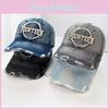 Letters Retro Embroidered Cotton Baseball Cap With Curved Peak For Use Daily
