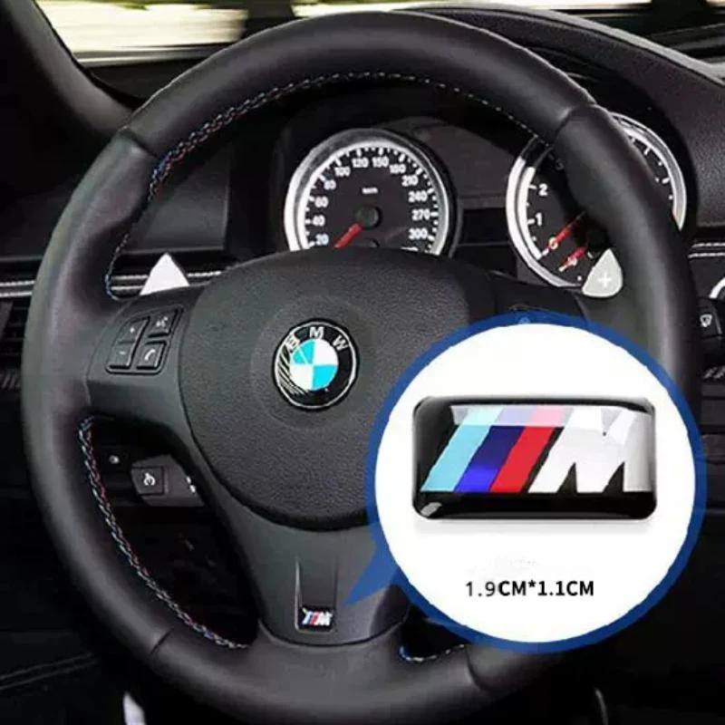 Drswk4 M Logo Car Steering Wheel Hub Caps Center Emblem Badge Sticker DIY Sticker For All BMW E46 E39 E38 E90 E60 E36 F30 F20 X1 X3 X5
