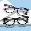 Women'S Full Frame Presbyopia Glasses New Retro Cat Eye Reading Glasses Fashionable Clear Lens Hd Far Sight Glasses