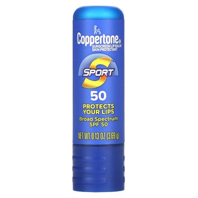 Sports, Sun Protection Lip Balm, SPF 50, 3.69 G (0.13 Oz)