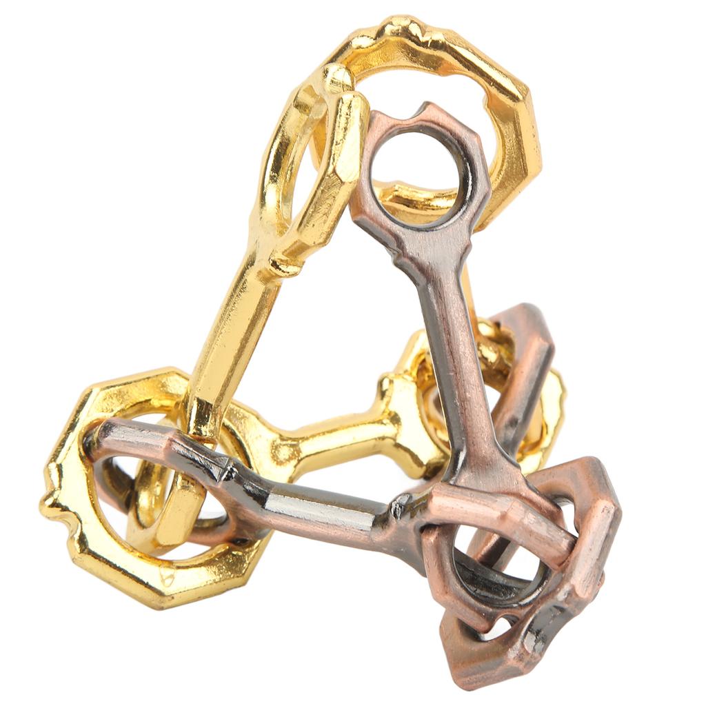 Tetrametric Brainteaser Toy 3D Unlock Metal Alloy Puzzles Brain Games Toy for Adults Children