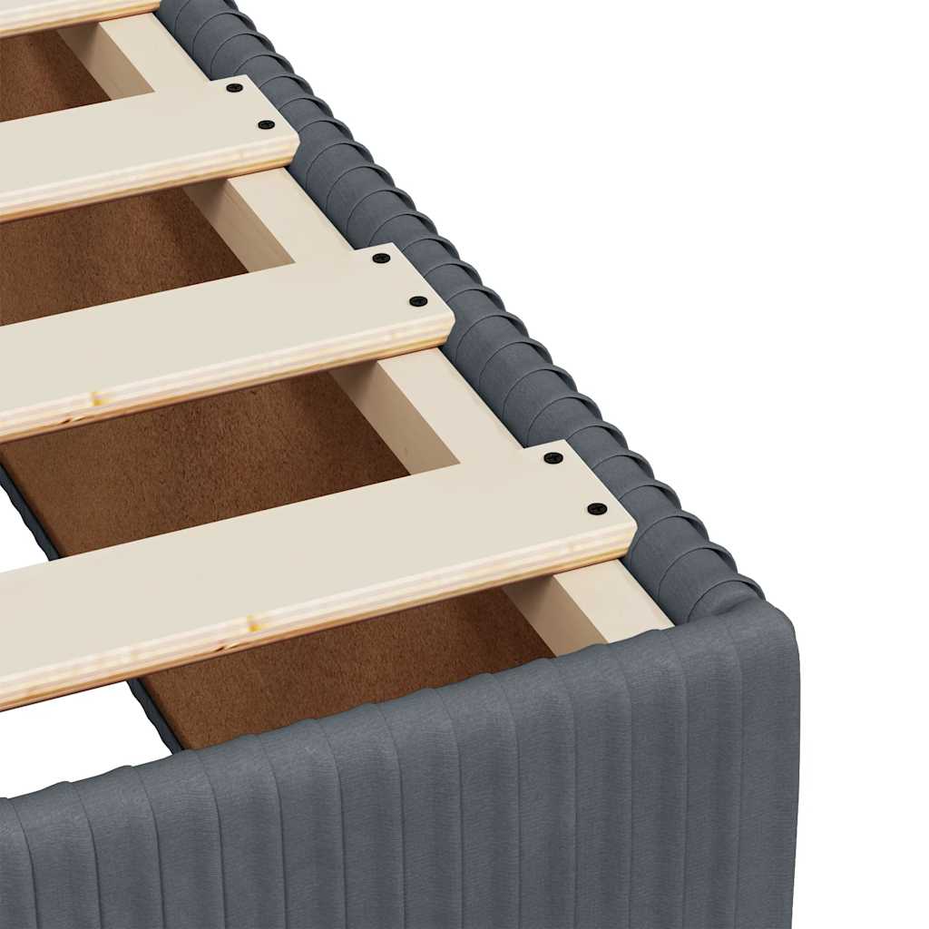 Bed Frame without Mattress Dark Grey 200x200 cm Velvet