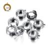 10pcs Stainless Steel Gold Huggie Earring Hooks With Loop Round Ear Post With Open Jump Ring For DIY Jewelry Making Supplies