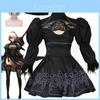 Elegante e Autentico Costume Cosplay Completo 2b Yorha No.2 di Nier Automata